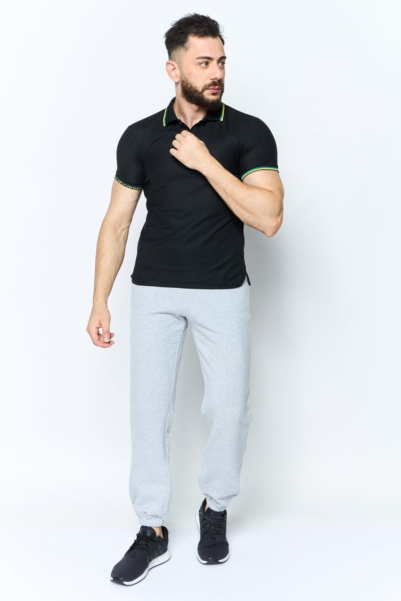 PUMA Men Sportswear Fit Short Outdoor Polo Shirt, Black - Image 2